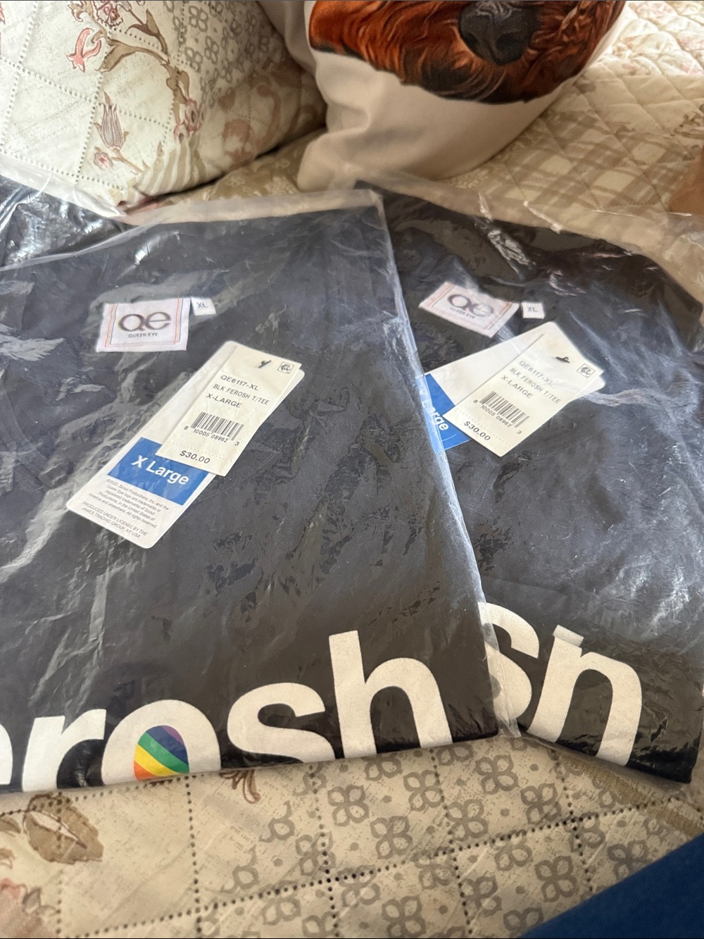 Queer Eye Ferosh Black Tanks (2) - XL. CLOSEOUT
